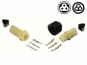 3 pin YPC Sealed connector set - 2-poliger YPC-Dichtungsstecker - Off-Road-Motorradstecker