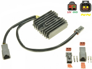 CARR694BU2 - Buell XB 08-10 amélioré MOSFET MOSFET Régulateur de tension redresseur (Y0302A-02A8)