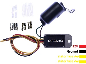 CARR121C1 - Rectificador regulador de voltaje de 2 fases con condensador, no necesita batería - para iluminación LED
