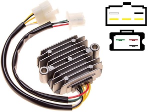 CARR211 Honda CB MOSFET regulador de voltagem retificador (SH234-12, SH236-12, SH236A-12, SH236B-12, SH538-12, SH255-12)