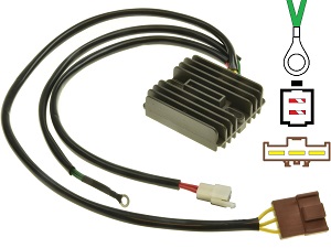CARR694-KTM 690 950 990 MOSFET Rectificador de regulador de voltaje (62511034100, 62511034000)