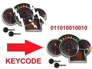 Moto Guzzi Datenübertragung Schlüssel Kode Km