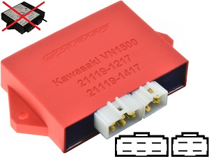 Kawasaki VN1500 ignição CDI TCI Box 21119-1217 21119-1417