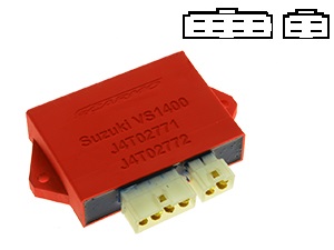 Suzuki VS1400 Intruder VX51L TCI CDI dispositif de commande boîte noire J4T02771 J4T02772 (8 + 4 pins connecteurs)