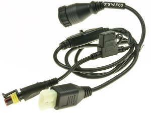 Texa 3151/AP66 Motorcycle Yamaha cross diagnostic and power cable TEXA-3913318