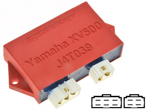 Yamaha XV500 Virago módulo de ignição do ignitor CDI TCI Box (J4T039, 4FT-00)