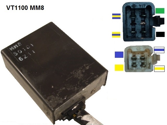 VT1100 Shadow TCI CDI unidad de control (OKI, MM8, 501C1, 501C2)