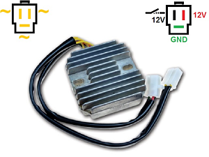 CARR161-LI - Honda CX500 Suzuki VS800 MOSFET Voltage regulator rectifier Lithium-Ion - LiFePO4 LFP