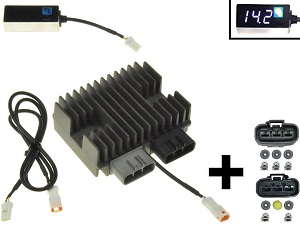 CARR5925-SERIE - MOSFET SERIE SERIES + CRectificador de regulador de voltaje (Mejorado SH847) 12V/50A/700W + conectores